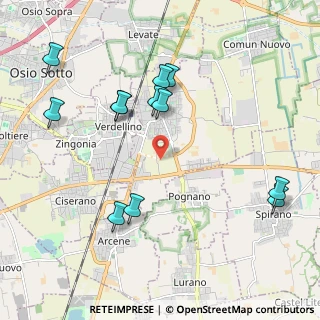 Mappa Cascina Martina, 24049 Verdello BG, Italia (2.21)