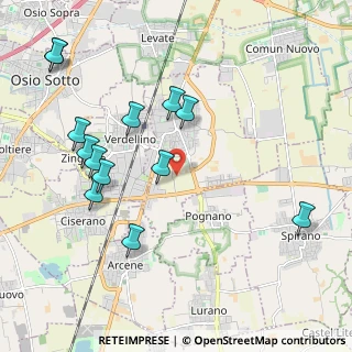 Mappa Cascina Martina, 24049 Verdello BG, Italia (2.24692)