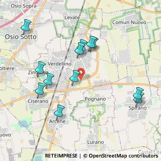 Mappa Cascina Martina, 24049 Verdello BG, Italia (2.13667)