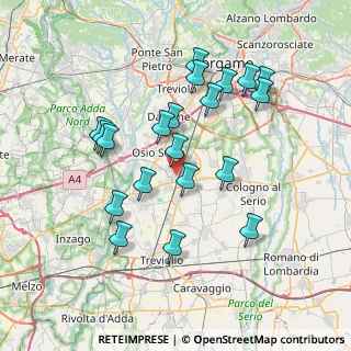 Mappa Via Stoccolma, 24040 Verdellino BG, Italia (7.0875)