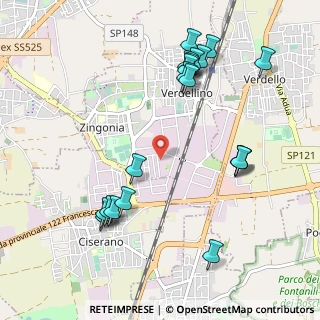 Mappa Via Stoccolma, 24040 Verdellino BG, Italia (1.139)