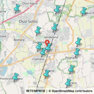 Mappa Via Stoccolma, 24040 Verdellino BG, Italia (2.64429)