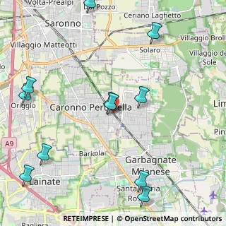 Mappa Via Monte Rosso, 21042 Caronno Pertusella VA, Italia (2.71091)