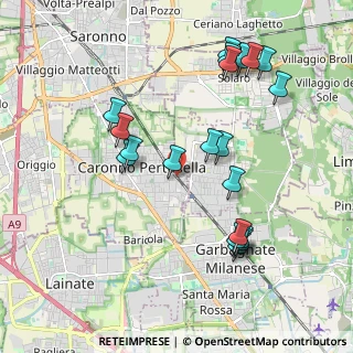 Mappa Via Monte Rosso, 21042 Caronno Pertusella VA, Italia (2.068)