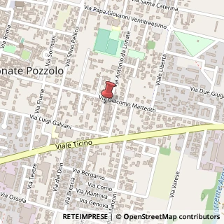 Mappa Via Damiano Chiesa, 2, 21015 Lonate Pozzolo, Varese (Lombardia)