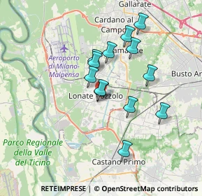 Mappa Via della Chiesa, 21015 Lonate Pozzolo VA, Italia (2.95462)