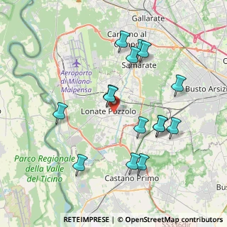 Mappa Via Fabio Filzi, 21015 Lonate Pozzolo VA, Italia (3.82467)