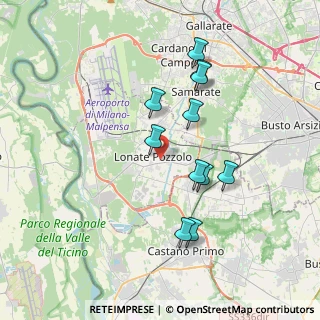 Mappa Via Fabio Filzi, 21015 Lonate Pozzolo VA, Italia (3.37)