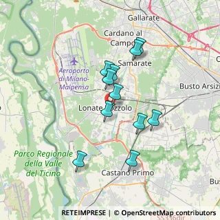 Mappa Via Fabio Filzi, 21015 Lonate Pozzolo VA, Italia (2.96909)