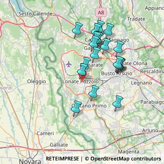 Mappa Via Fabio Filzi, 21015 Lonate Pozzolo VA, Italia (7.0785)
