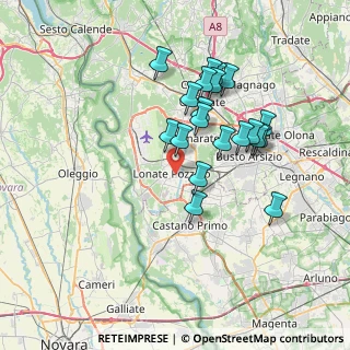 Mappa Via Fabio Filzi, 21015 Lonate Pozzolo VA, Italia (6.5095)