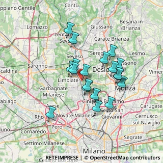 Mappa Via Flaminio Crivelli, 20814 Varedo MB, Italia (5.92421)