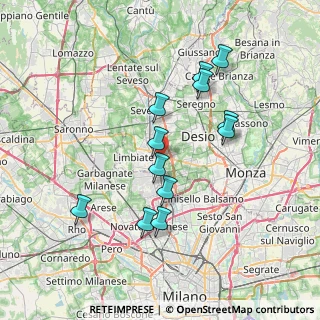 Mappa Via Flaminio Crivelli, 20814 Varedo MB, Italia (6.7675)