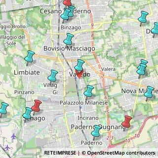 Mappa Via Flaminio Crivelli, 20814 Varedo MB, Italia (3.11444)