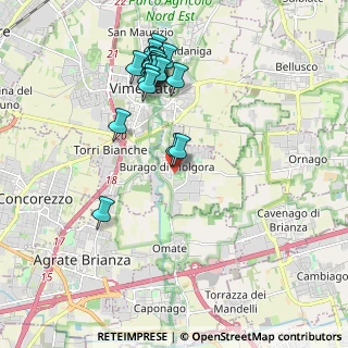 Mappa Via Guglielmo Marconi, 20875 Burago di Molgora MB, Italia (2.0065)