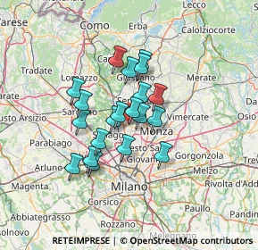 Mappa Via Alba, 20834 Nova Milanese MB, Italia (9.7915)
