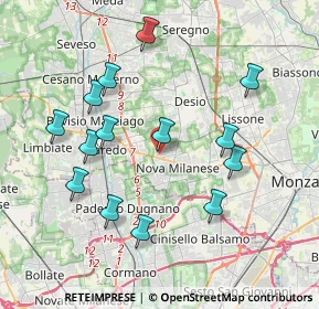 Mappa Via Alba, 20834 Nova Milanese MB, Italia (3.89357)