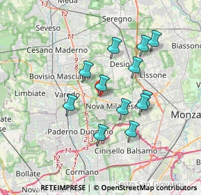 Mappa Via Alba, 20834 Nova Milanese MB, Italia (3.08917)