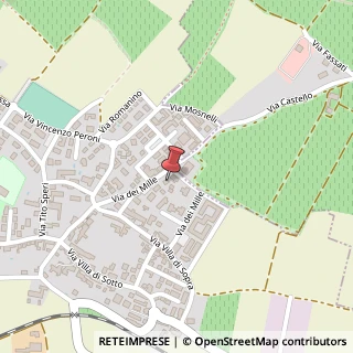 Mappa Via dei Mille, 46, 25046 Cazzago San Martino, Brescia (Lombardia)
