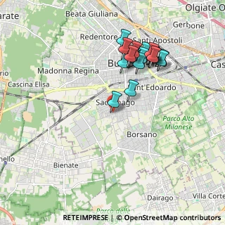 Mappa Via Aquila, 21052 Busto Arsizio VA, Italia (1.888)