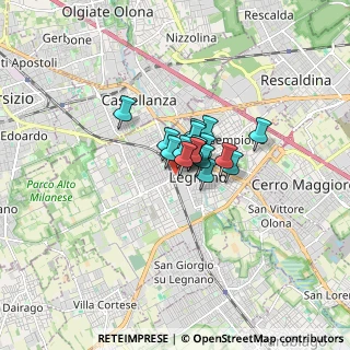 Mappa Via Curtatone, 20025 Legnano MI, Italia (0.71294)
