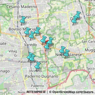 Mappa Via Torino, 20812 Varedo MB, Italia (1.84571)