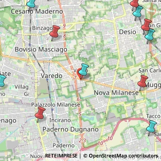 Mappa Via Torino, 20812 Varedo MB, Italia (3.68917)