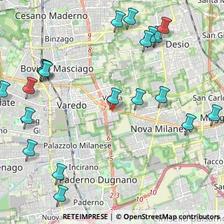 Mappa Via Torino, 20812 Varedo MB, Italia (2.93)
