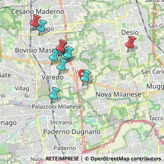 Mappa Via Torino, 20812 Varedo MB, Italia (1.94182)