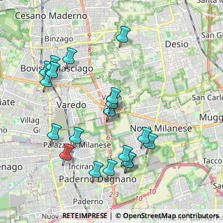 Mappa Via Torino, 20812 Varedo MB, Italia (2.0485)