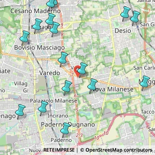 Mappa Via Torino, 20812 Varedo MB, Italia (2.90438)