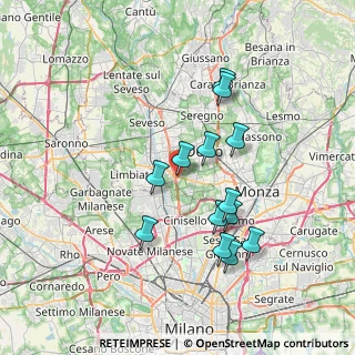 Mappa Via Torino, 20812 Varedo MB, Italia (6.56615)