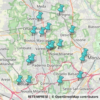 Mappa Via Torino, 20812 Varedo MB, Italia (4.51824)