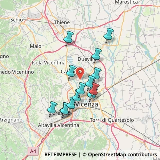 Mappa Via Delle Rose, 36030 Caldogno VI, Italia (6.12929)