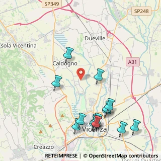 Mappa Via Delle Rose, 36030 Caldogno VI, Italia (4.96714)