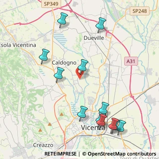 Mappa Via Delle Rose, 36030 Caldogno VI, Italia (5.0225)