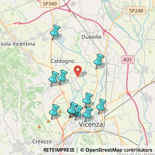 Mappa Via Delle Rose, 36030 Caldogno VI, Italia (4.09636)