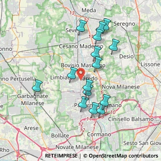 Mappa 20814 Limbiate MB, Italia (3.57)
