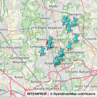 Mappa 20814 Limbiate MB, Italia (3.28846)