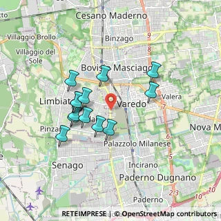 Mappa 20814 Limbiate MB, Italia (1.50769)