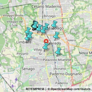 Mappa 20814 Limbiate MB, Italia (1.59294)