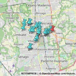 Mappa 20814 Limbiate MB, Italia (1.145)