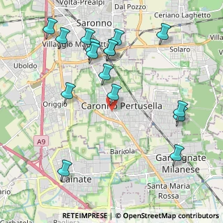 Mappa Via Nazario Sauro, 21042 Caronno Pertusella VA, Italia (2.34)