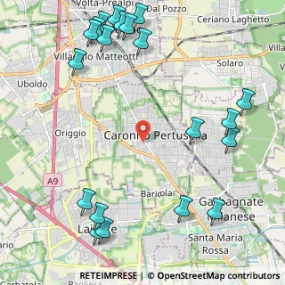 Mappa Via Nazario Sauro, 21042 Caronno Pertusella VA, Italia (2.9725)