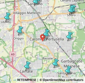 Mappa Via Nazario Sauro, 21042 Caronno Pertusella VA, Italia (3.03583)