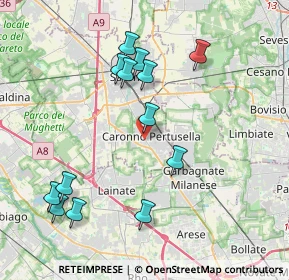 Mappa Via Nazario Sauro, 21042 Caronno Pertusella VA, Italia (4.11846)