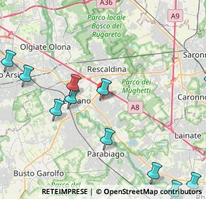 Mappa Via Ludovico Ariosto, 20023 Cerro Maggiore MI, Italia (5.925)