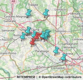 Mappa Via Ludovico Ariosto, 20023 Cerro Maggiore MI, Italia (5.05143)