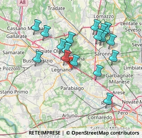 Mappa Via Ludovico Ariosto, 20023 Cerro Maggiore MI, Italia (7.02706)