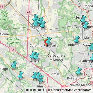 Mappa Vicolo Petrarca, 21042 Caronno Pertusella VA, Italia (5.828)